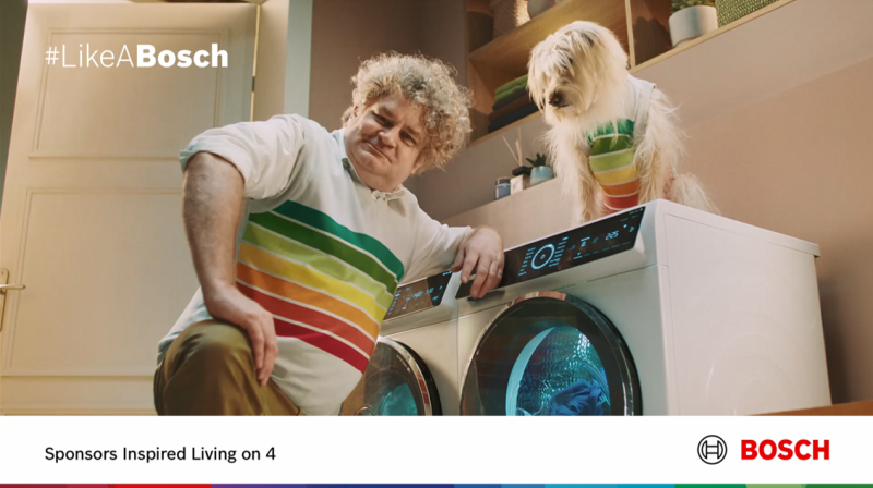 A still from a Bosch advert as part of Channel 4's Sponsorship Rocks study