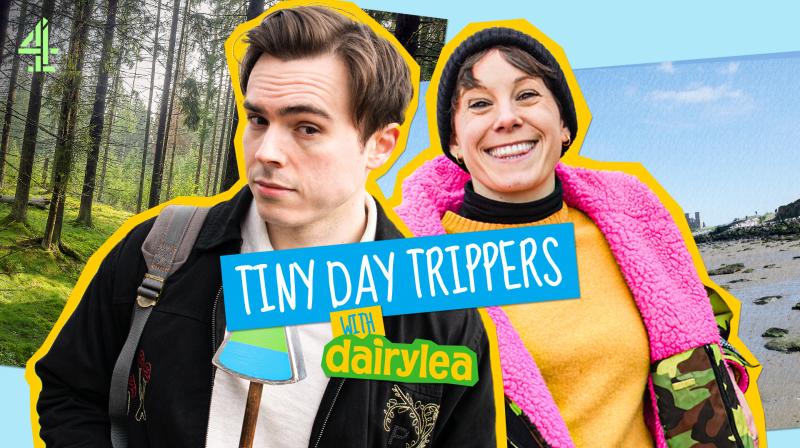 Promotional image for the Dairylea x Channel 4 Tiny Day Trippers campaign