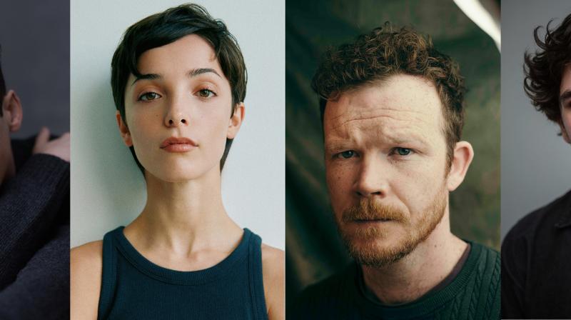 Headshots of Anthony Boyle, Jessica Reynolds, Seamus O’Hara and Oisín Thompson 