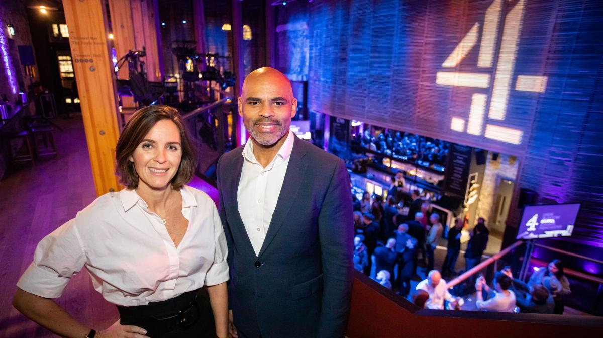 Channel 4 CEO Alex Mahon and Mayor of Bristol Marvin Rees