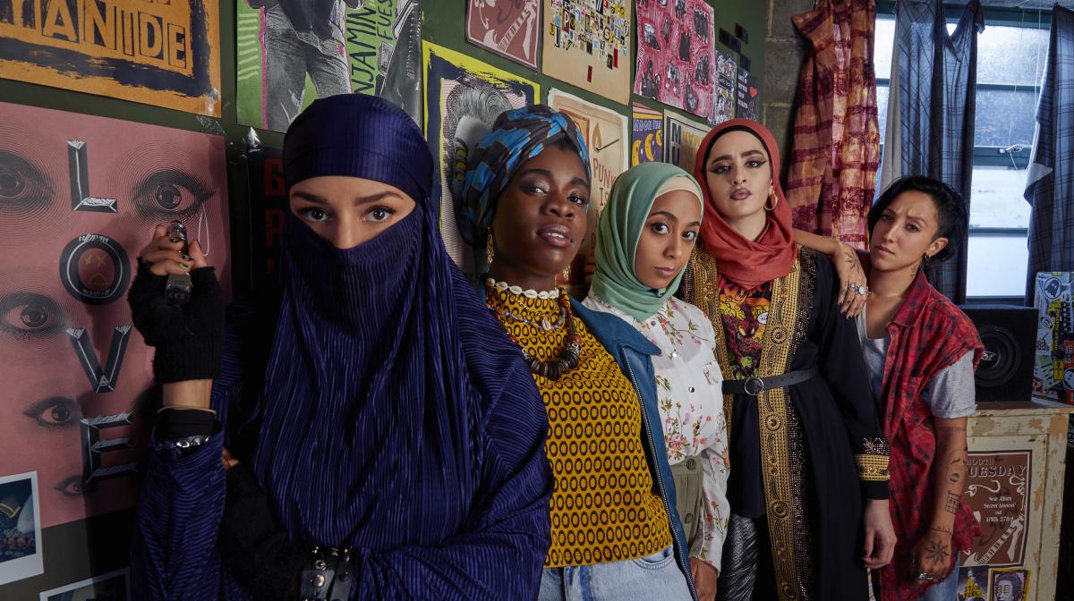 Promotional image of the cast from We Are Lady Parts