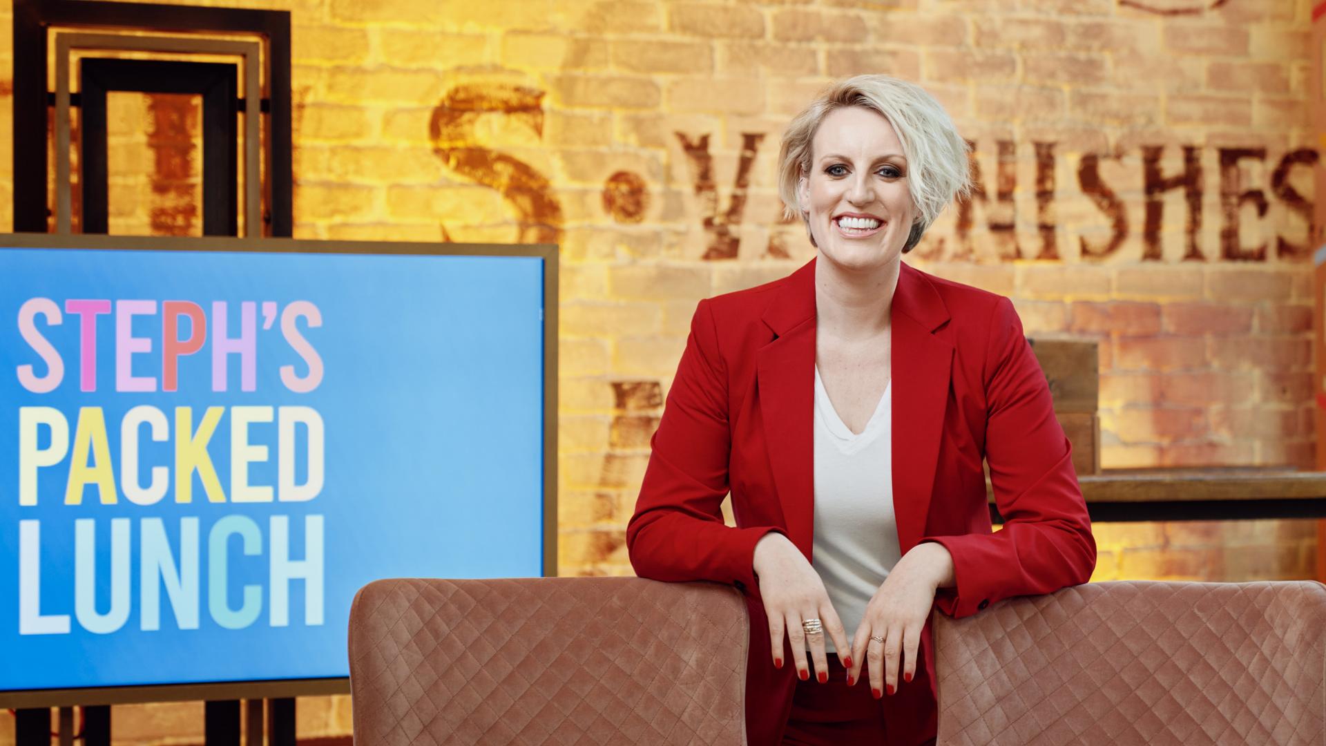 Promotional image of presenter Steph McGovern from Steph's Packed Lunch 