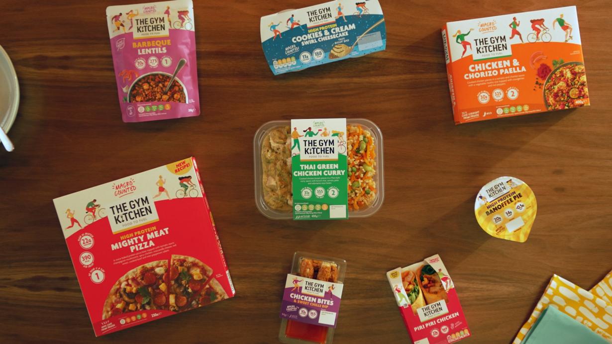 The Gym Kitchen menu options 